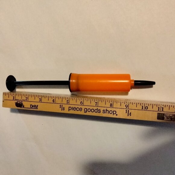 Manual Balloon Inflator Hand Pump Party Decoration Tool Orange Black - Picture 4 of 5
